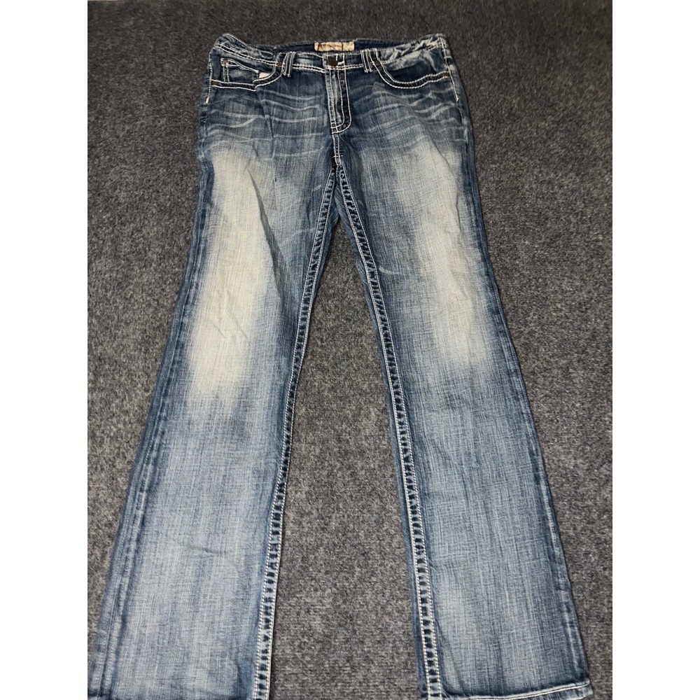 BKE Harper Jeans Mens 32x33.5 Blue Straight Leg Denim BWX2853B